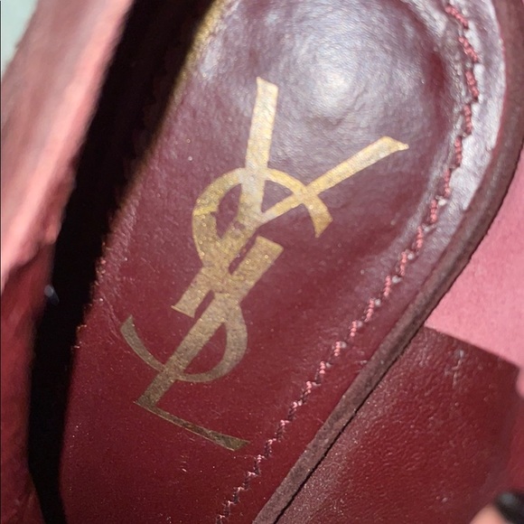 Yves Saint Laurent suede high heel ankle boots - Picture 4 of 6